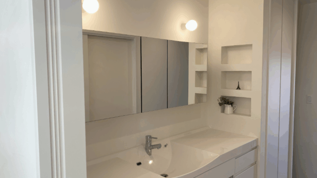 漆喰施工事例_洗面所