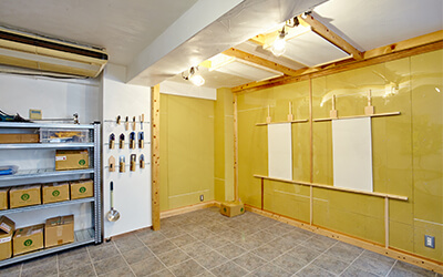 新宿ショールーム：ここで漆喰を塗る体験ができます