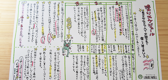 塗りスケジュール