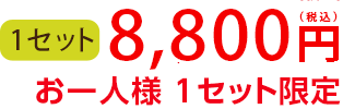 1セット　10,509円（税込）送料無料